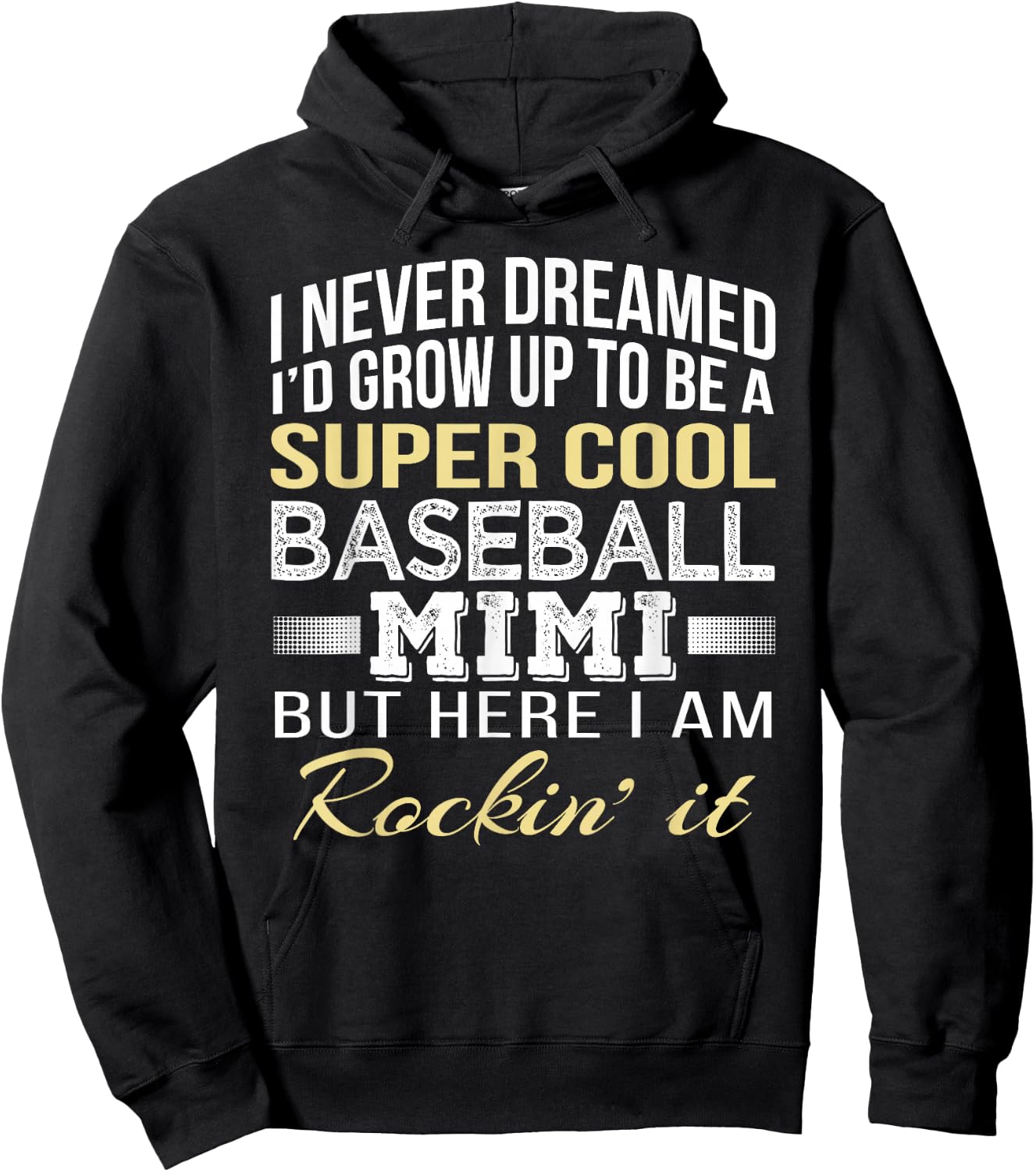 Baseball Mimi T Shirt Gift Hoodie - Hoodie | Black