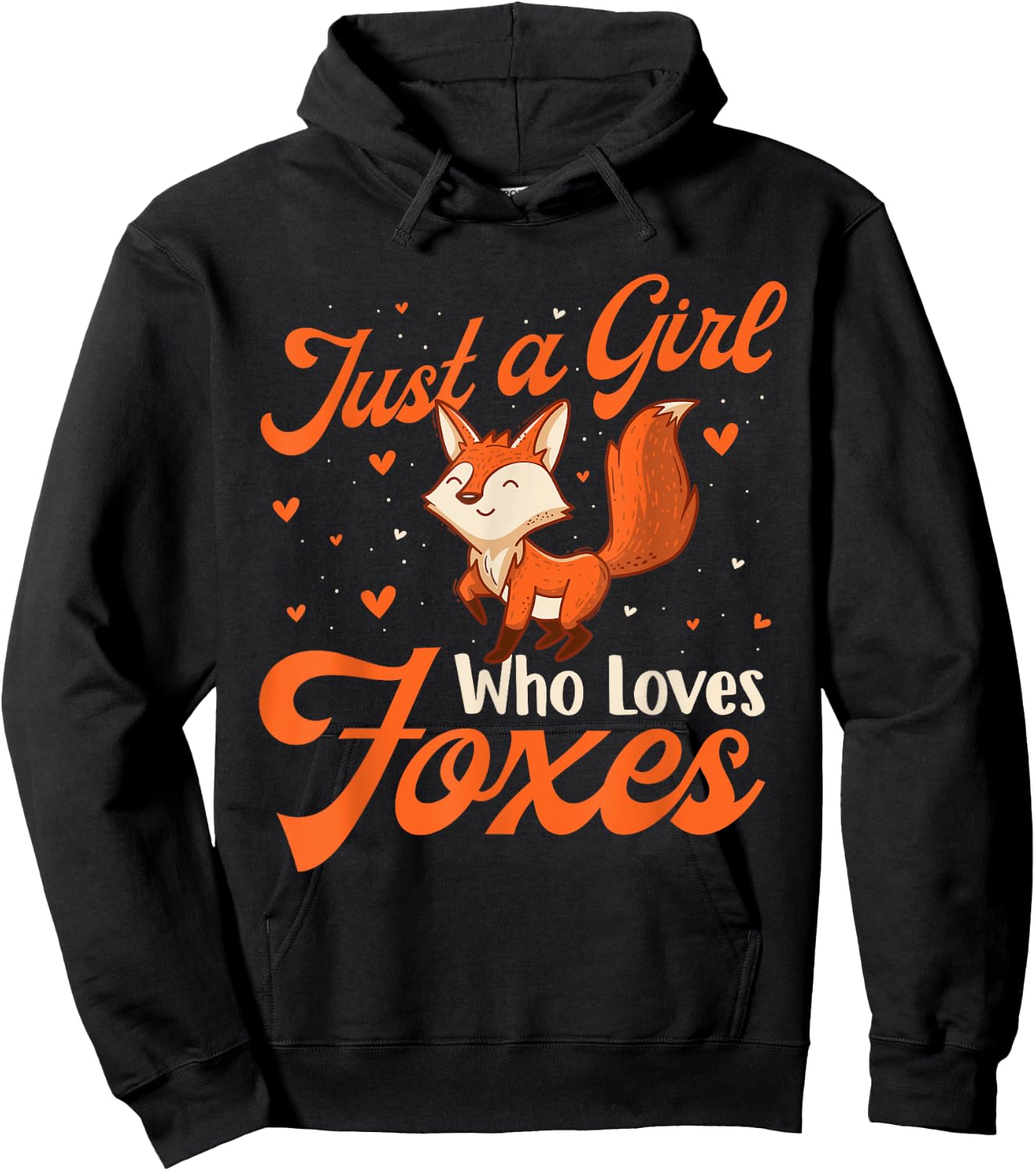 Just A Girl Who Loves Foxes - Fox Lover Zookeeper Hoodie - Hoodie | Black