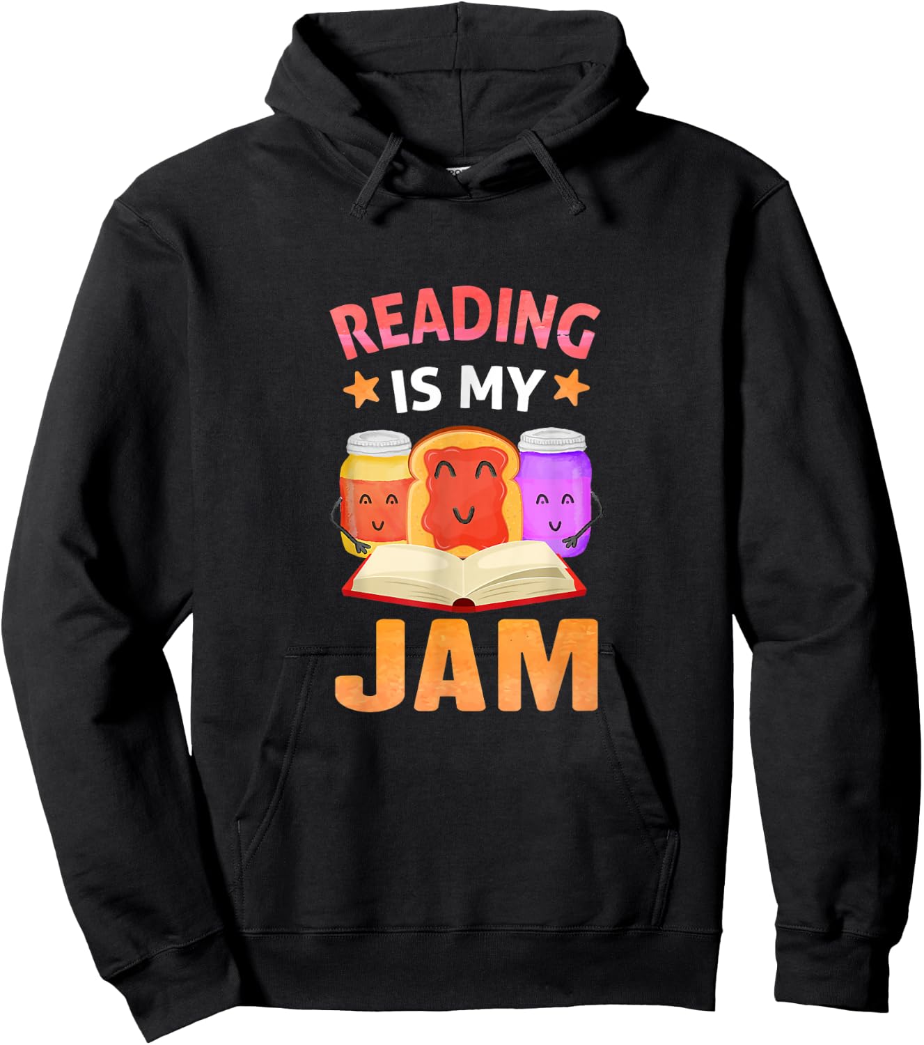 Reading is My Jam Funny I Love to Read Books Hoodie - Hoodie | Black