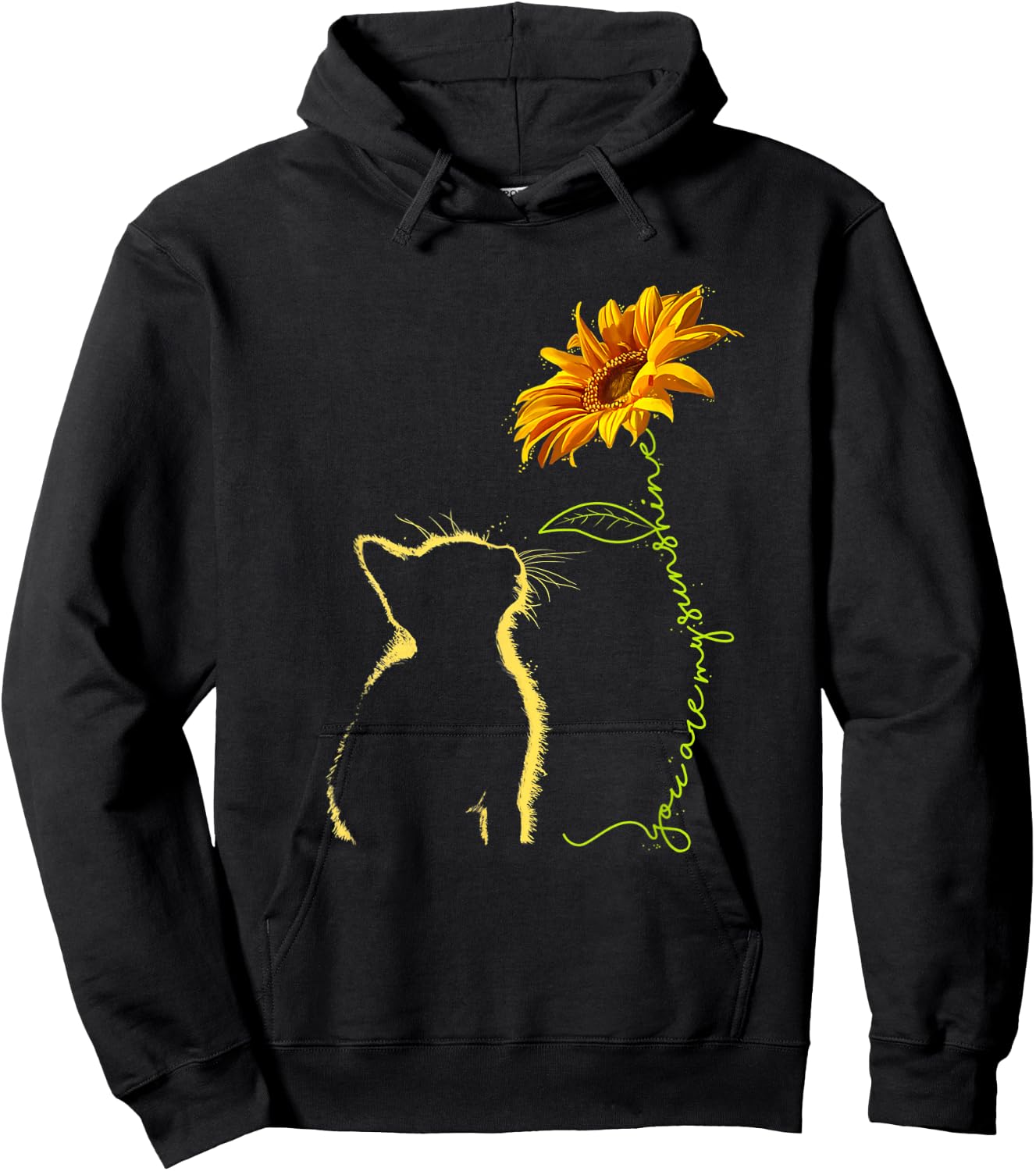 Cat You are My Sunshine Cats Gifts Hoodie - Hoodie | Black