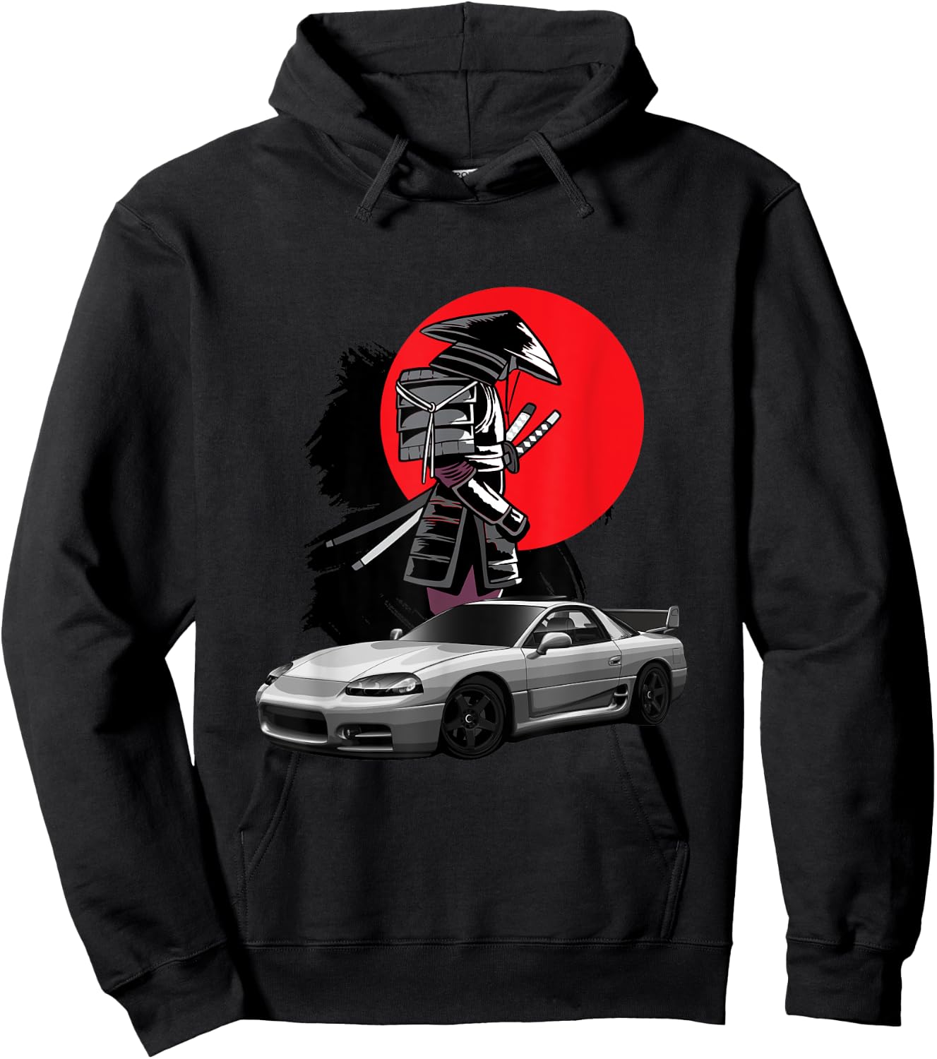 JDM 3000GT Car Tuning Japan Samurai Drift Hoodie - Hoodie | Black