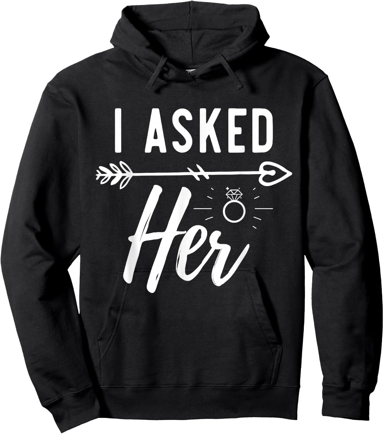 Engagement Announcement Fiance Engaged Couple Engagement Hoodie - Hoodie | Black