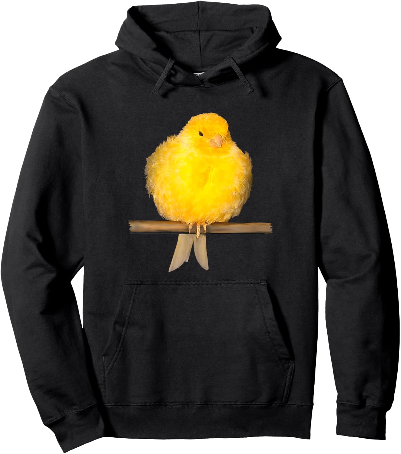 Cute canary bird with yellow feathers Hoodie - Hoodie | Black