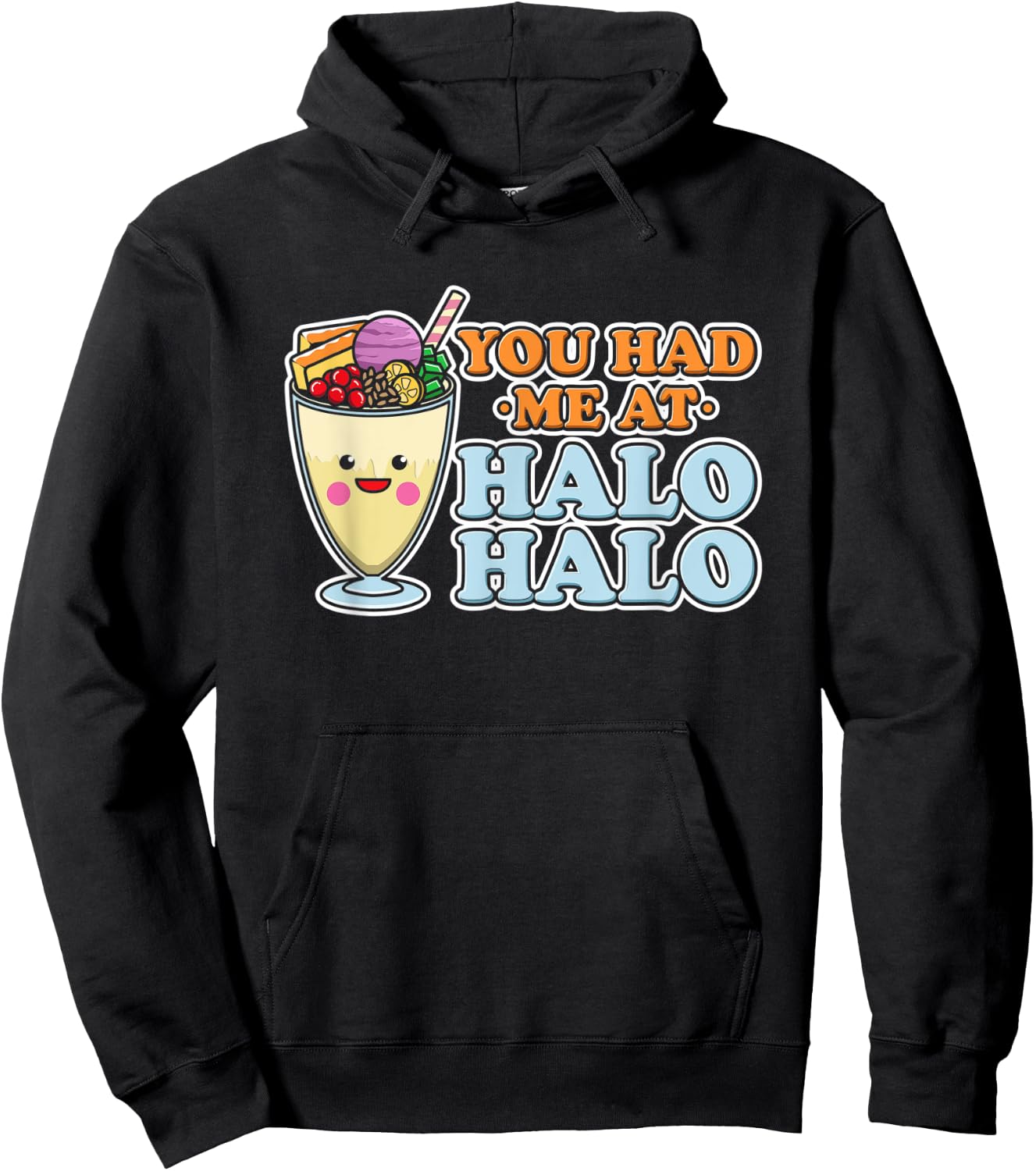 halo halo filipino ice shaver / Philippines Tagalog dessert Hoodie - Hoodie | Black