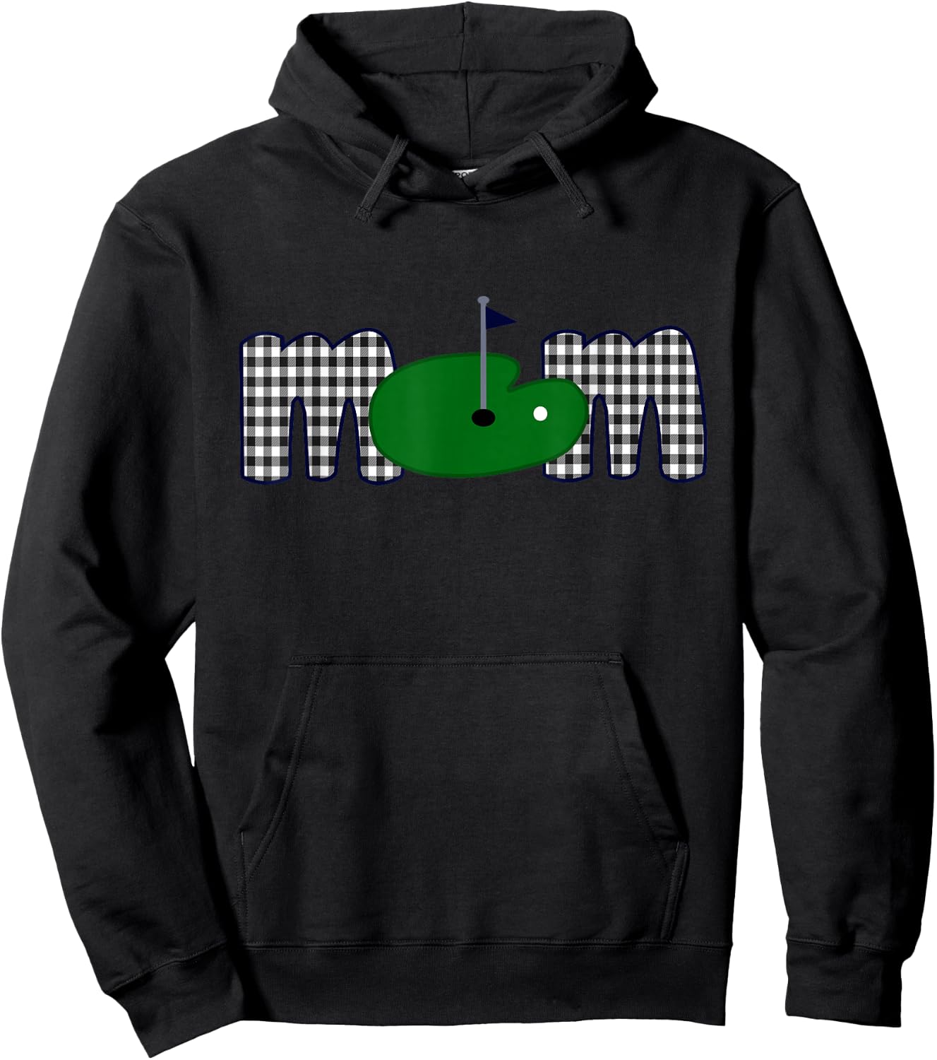 Golf Mom Life Birthday Family Matching Mama Mother's Day Hoodie - Hoodie | Black