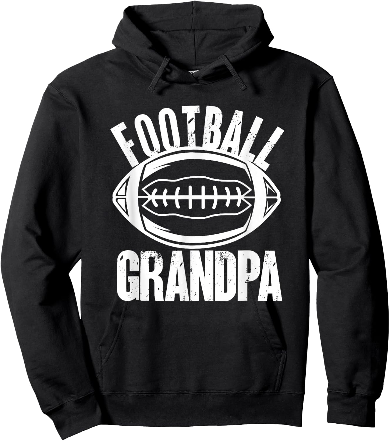 Funny Grandpa American Football Hoodie - Hoodie | Black