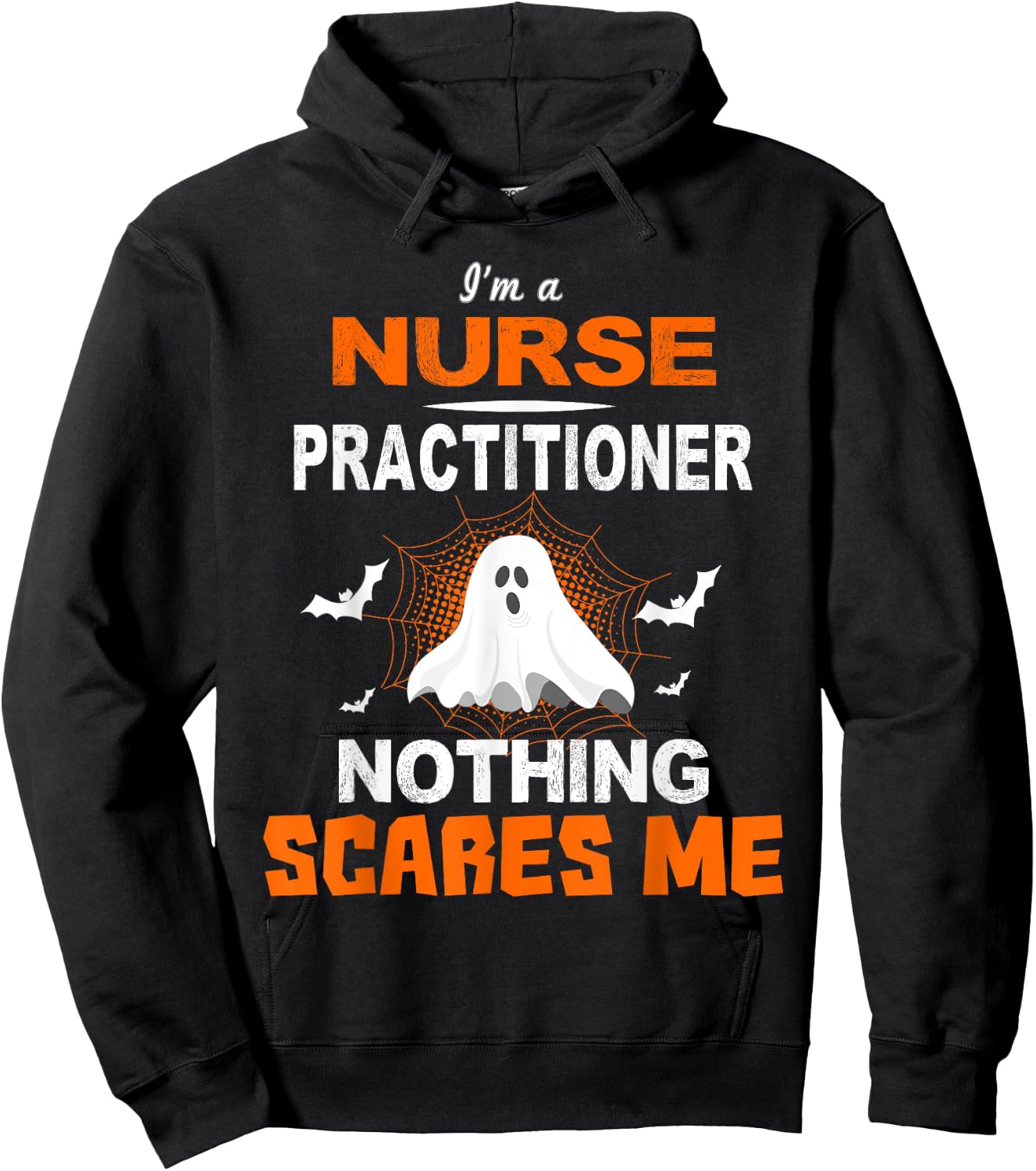 Funny Nurse Practitioner Shirt Halloween Nursing Gift Hoodie - Hoodie | Black