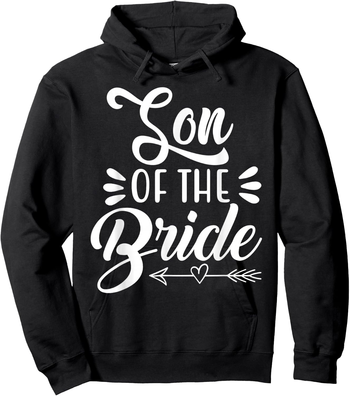 Son Of The Bride Wedding Party Family Bridal Shower Groom Hoodie - Hoodie | Black