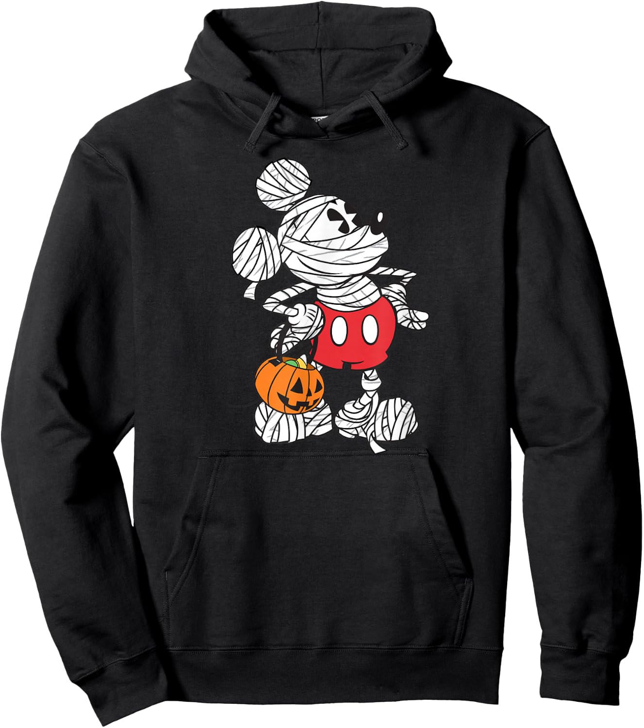 Disney - Retro Mickey Mouse Mummy Halloween Hoodie - Hoodie | Black