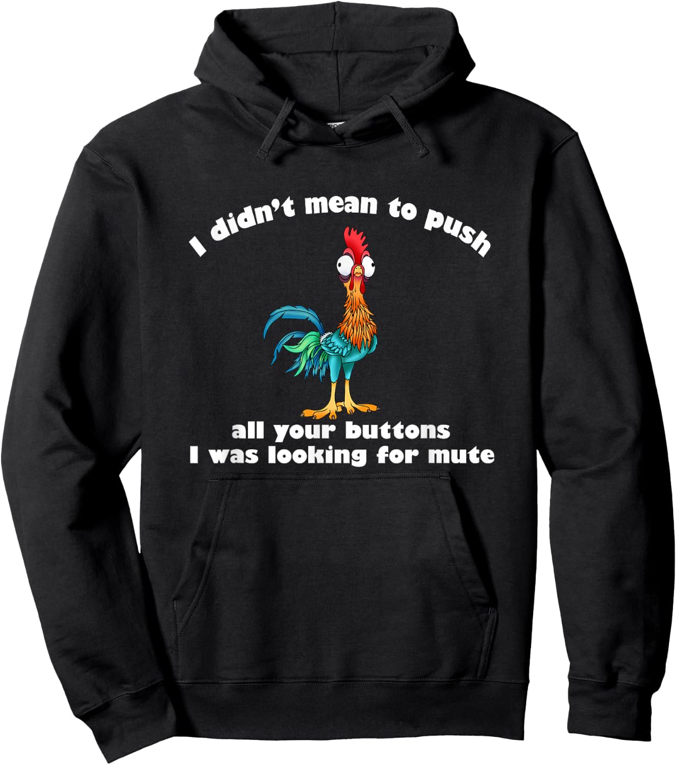 I Didn’t Mean To Push All Your Buttons Hoodie - Hoodie | Black