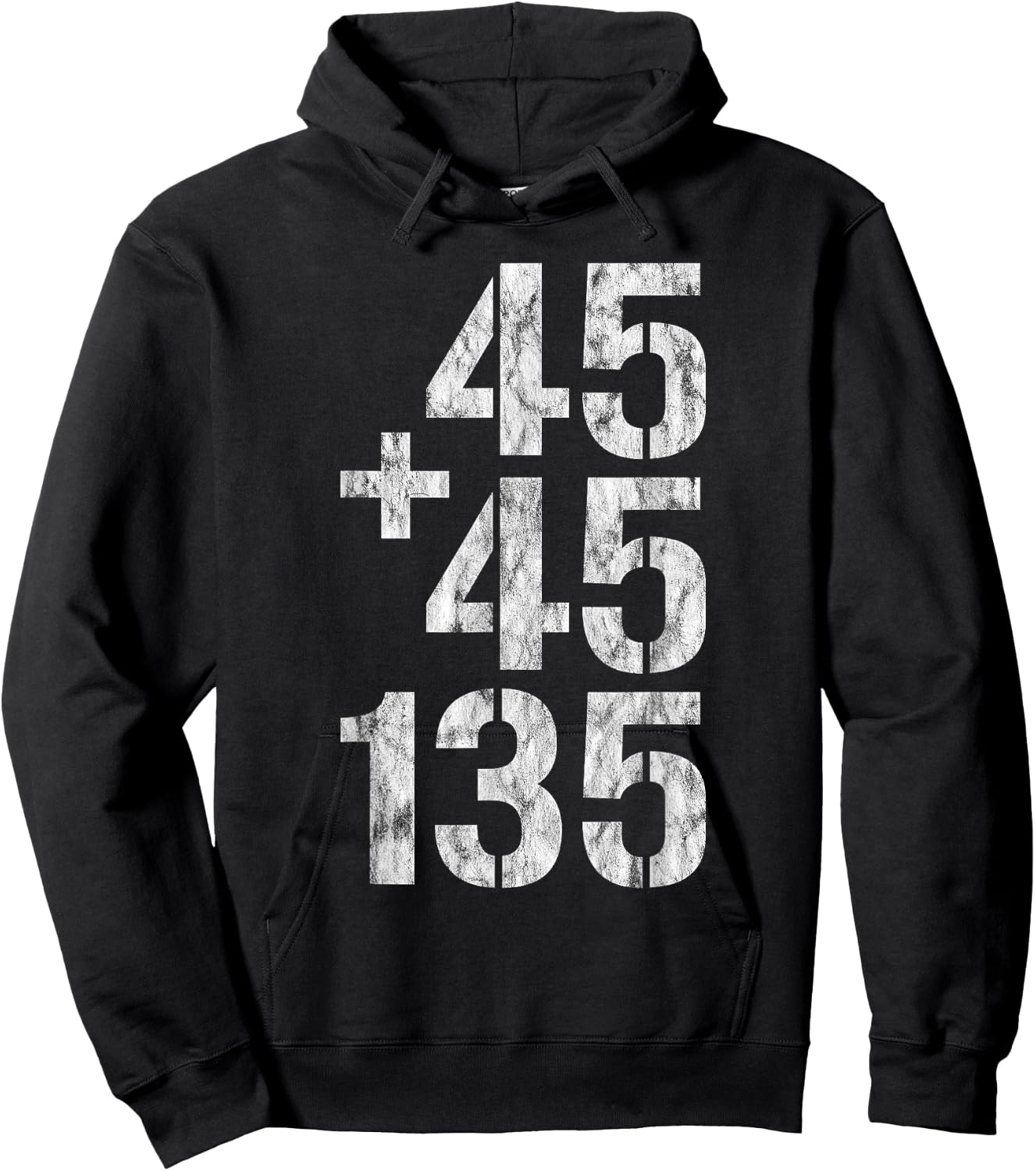 45 + 45 = 135 Hoodie - Hoodie | Black
