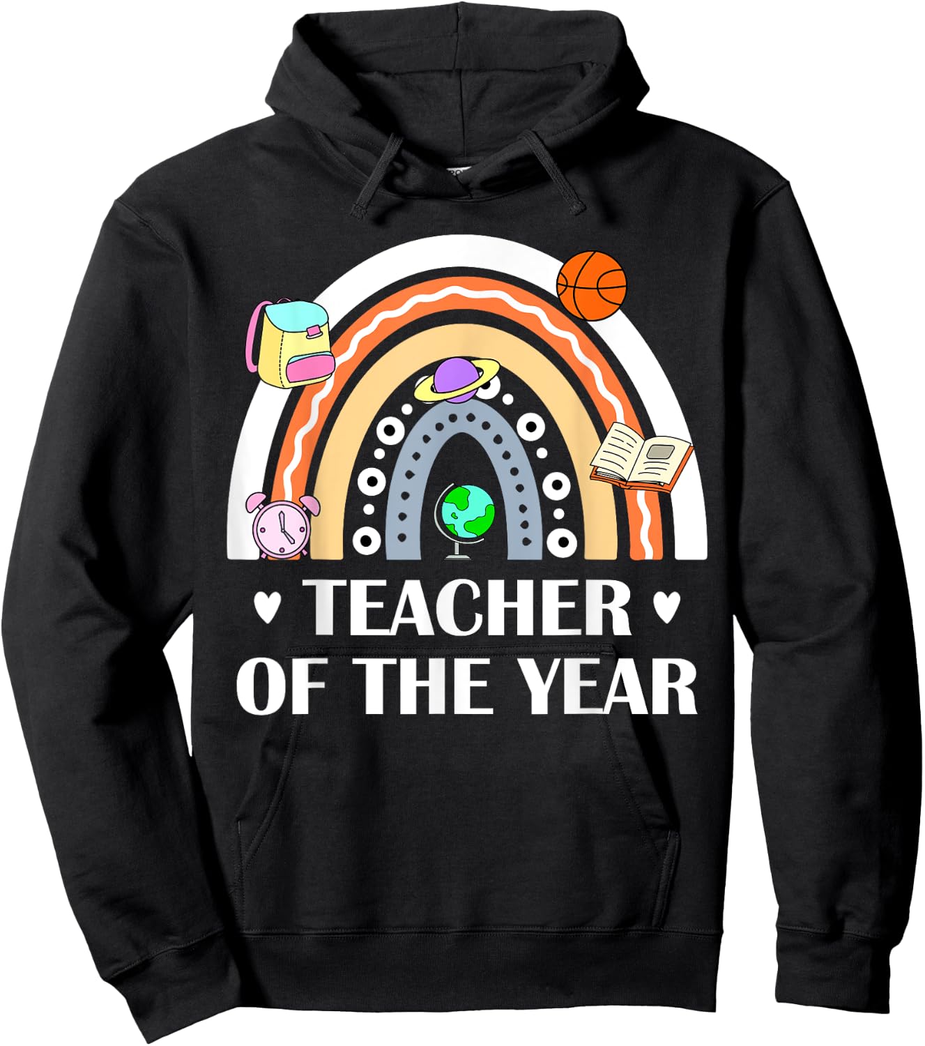 Teacher Of The Year Best Teacher Ever Men Women Hoodie - Hoodie | Black