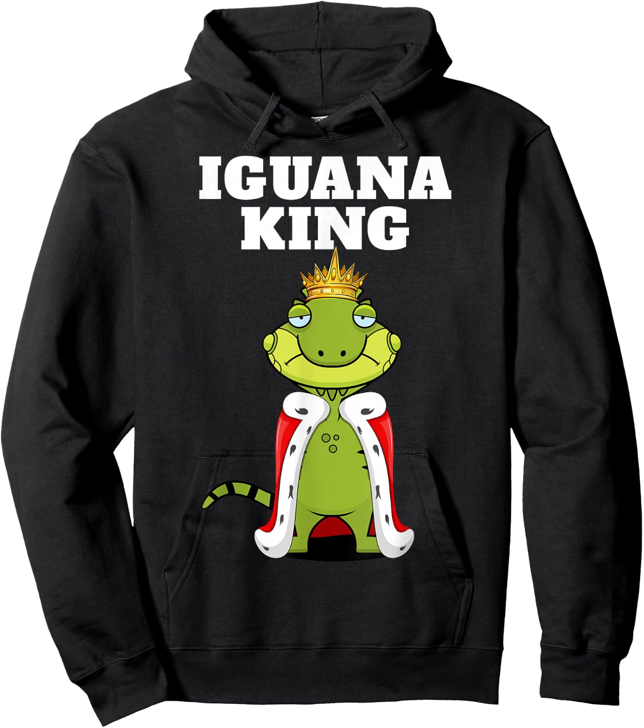 Iguana King | Boys Iguana | Iguana Hoodie - Hoodie | Black