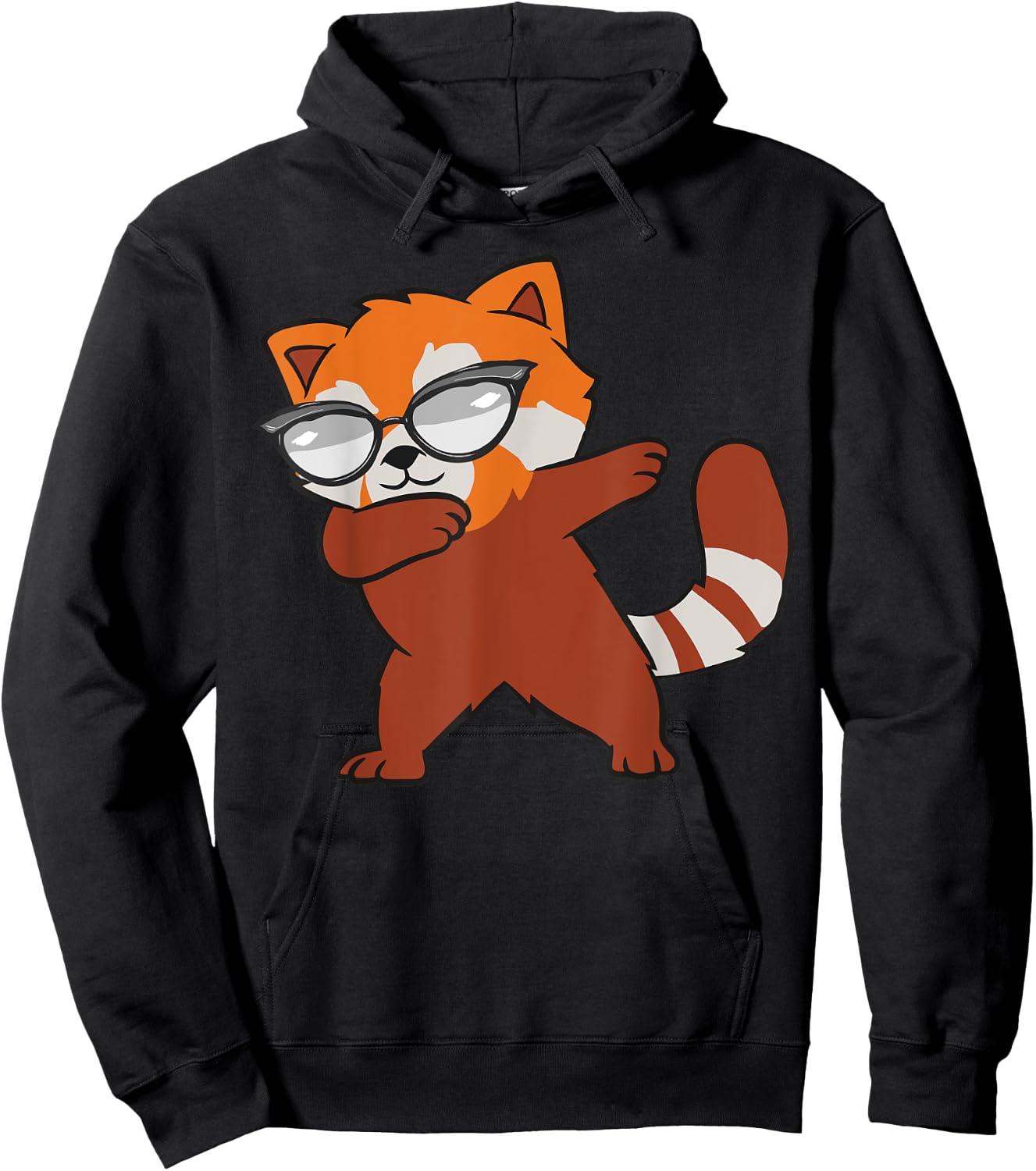Red Panda Dabbing Funny Red Pandas Animal Lover Graphic Hoodie - Hoodie | Black
