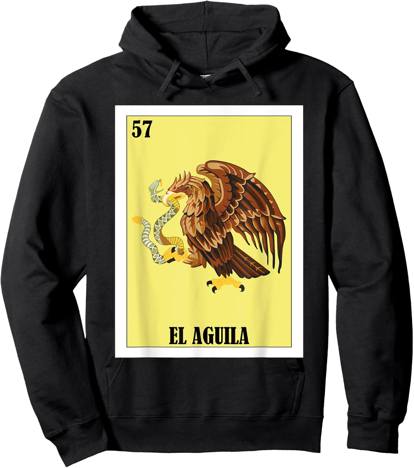 Funny Mexican Flag Design - El Aguila Hoodie - Hoodie | Black