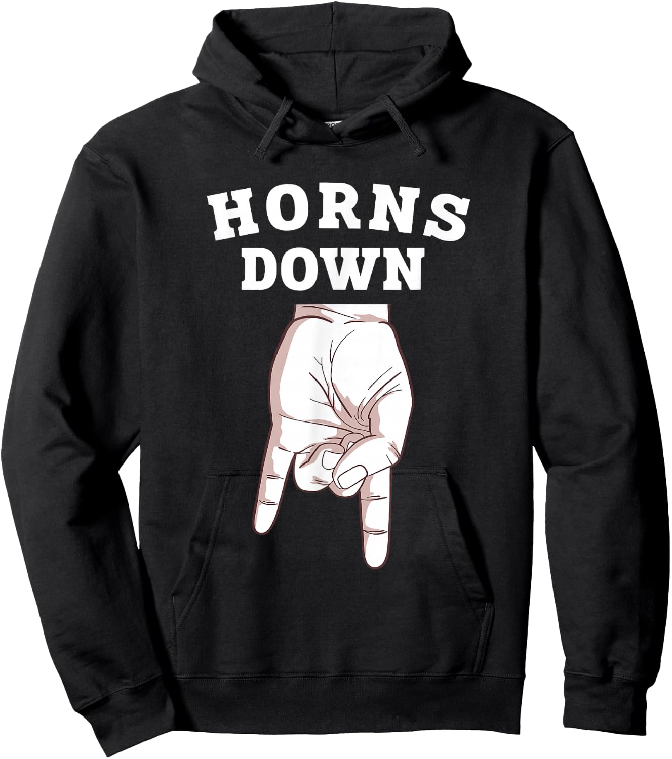 Horns Down Hoodie - Hoodie | Black