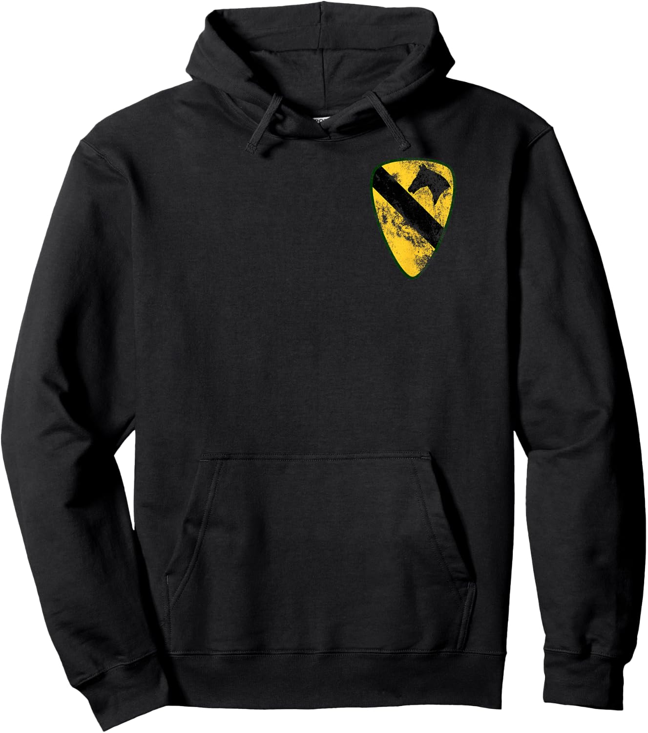 1st Calvary (CAV) Division Patch Distressed worn look Hoodie - Hoodie | Black