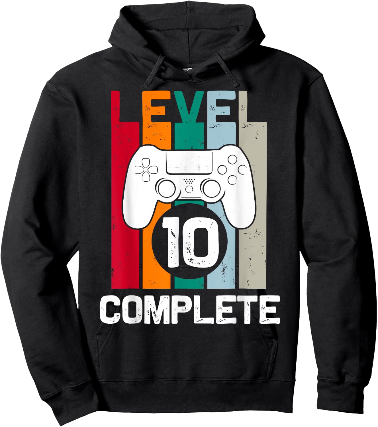 Level 10 Complete 10th Year Wedding Anniversary Hoodie - Hoodie | Black