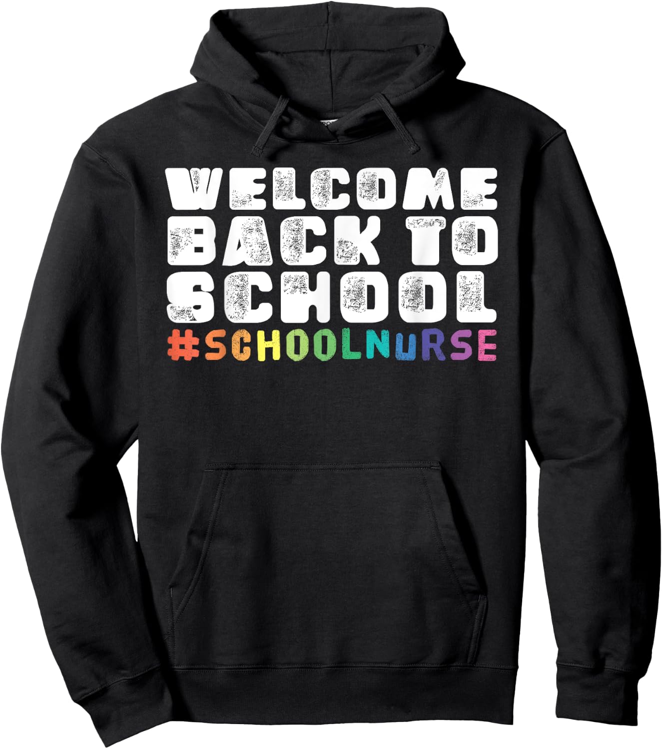 School Nurse Welcome Back To School Hoodie - Hoodie | Black