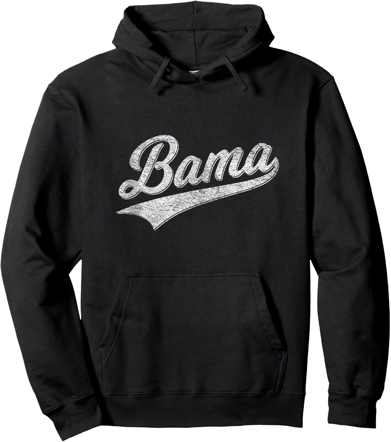 Bama Alabama Varsity Script Classic Sports Jersey Style Hoodie - Hoodie | Black