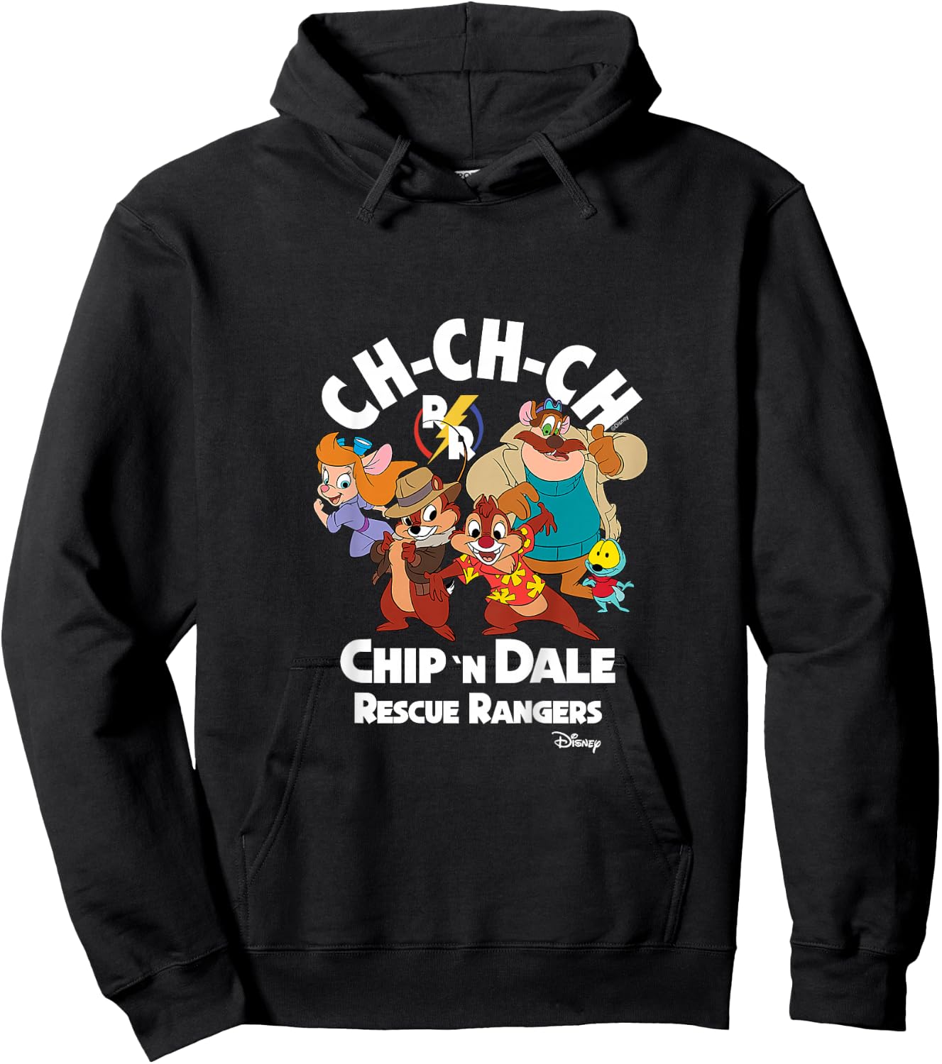 Kids Chip 'N Dale Rescue Rangers - Nature Happy Place Hoodie - Hoodie | Black