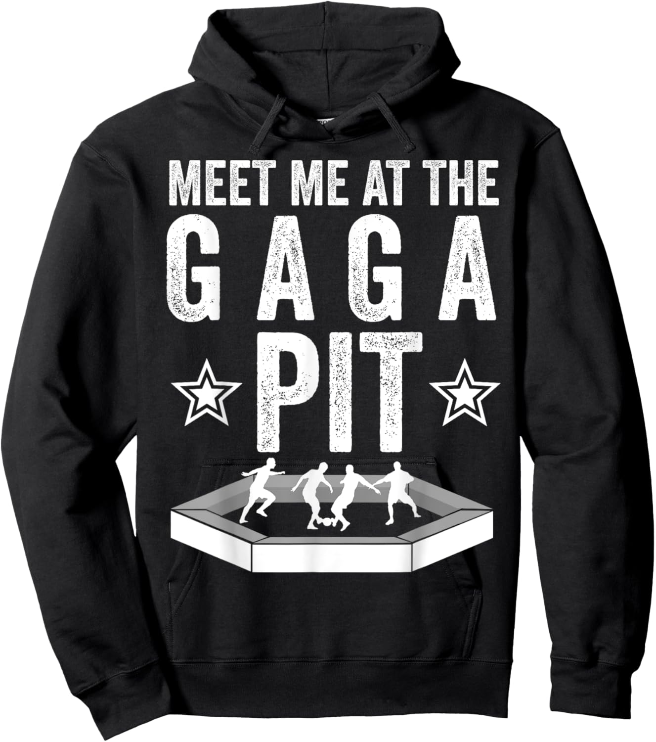 Cool Gaga Ball Gift Kids Funny Gaga ball Pit Dodgeball Hoodie - Hoodie | Black