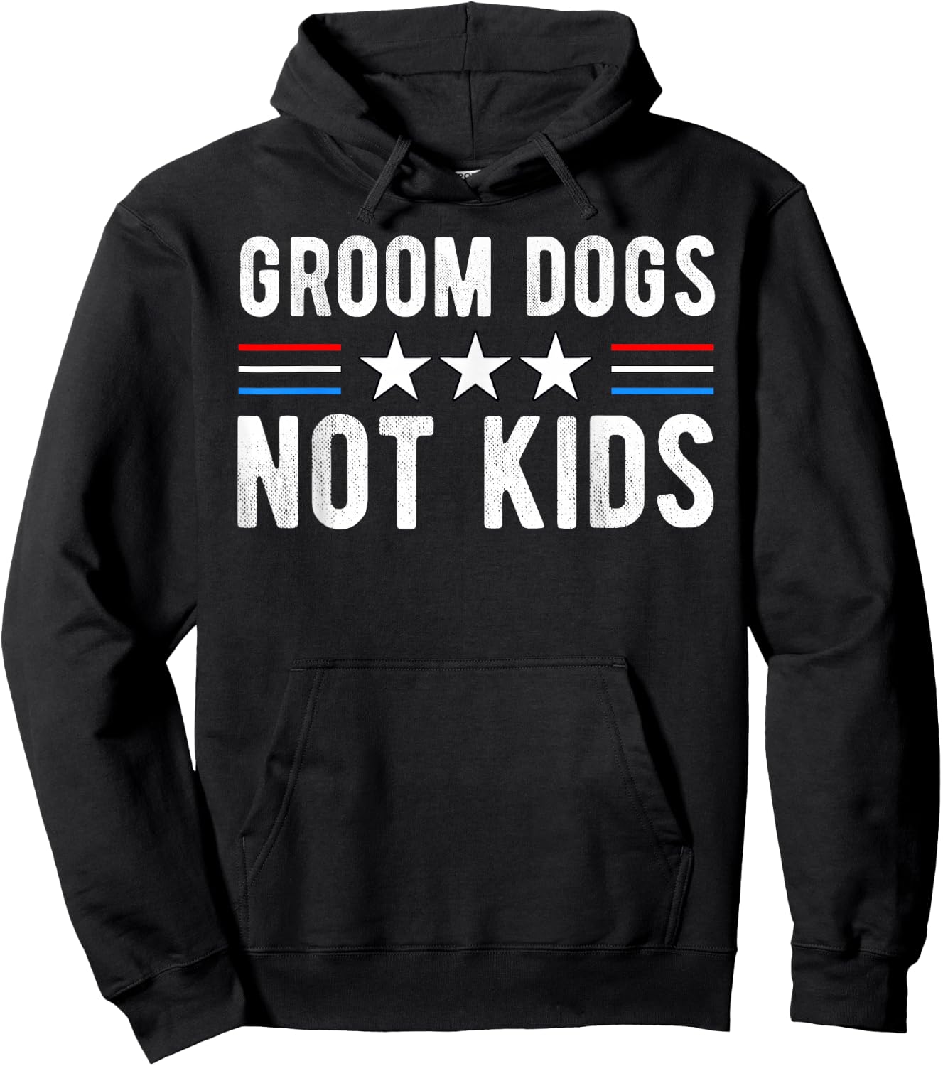 Groom Dogs Not Kids Hoodie - Hoodie | Black