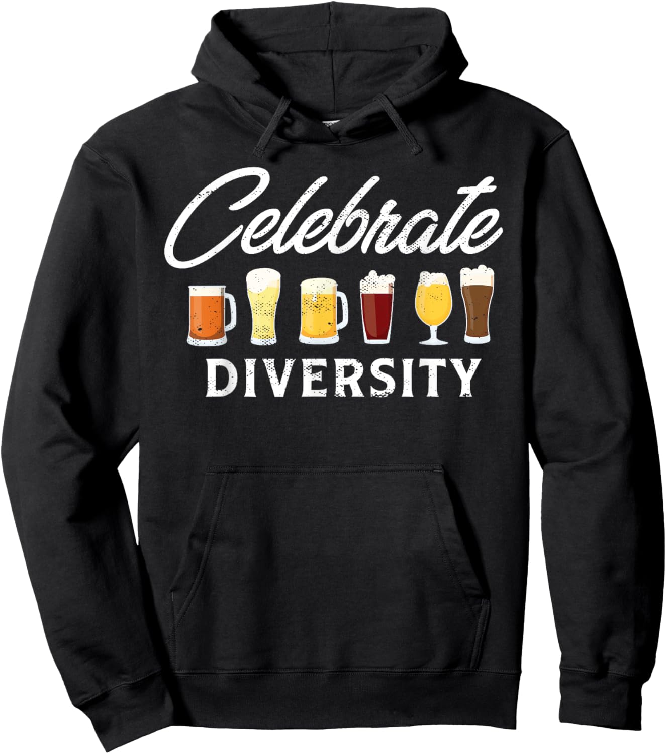 Celebrate Diversity I Craft Beer Drinking I Craft Beer Hoodie - Hoodie | Black