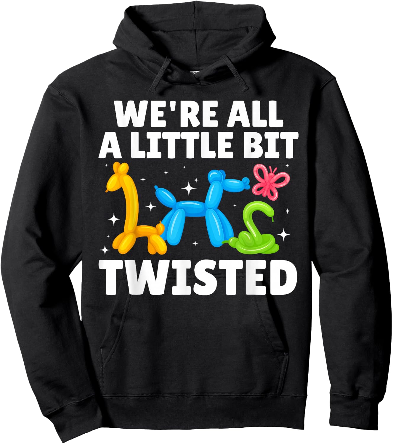 Cool Balloon Artist Art Women Kids Balloon Twisting Hoodie - Hoodie | Black