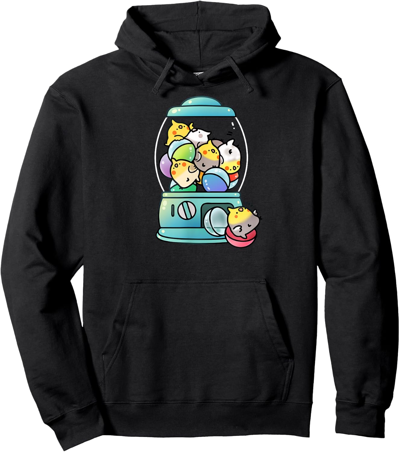 Cockatiel Toy Capsule Hoodie - Hoodie | Black