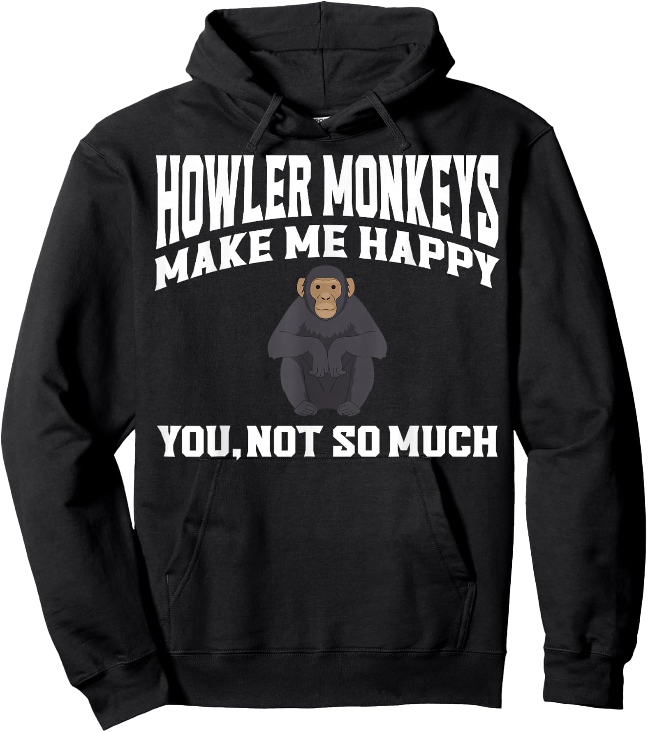 Howler Monkey Apparel - Best Funny Monkeys Lover Design Hoodie - Hoodie | Black