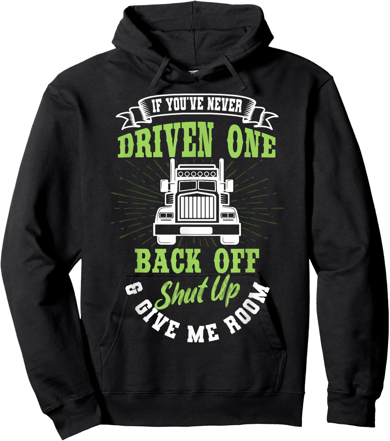 Truck Driver Trucker Truckie Vehicle LGV Driving Teamster Hoodie - Hoodie | Black
