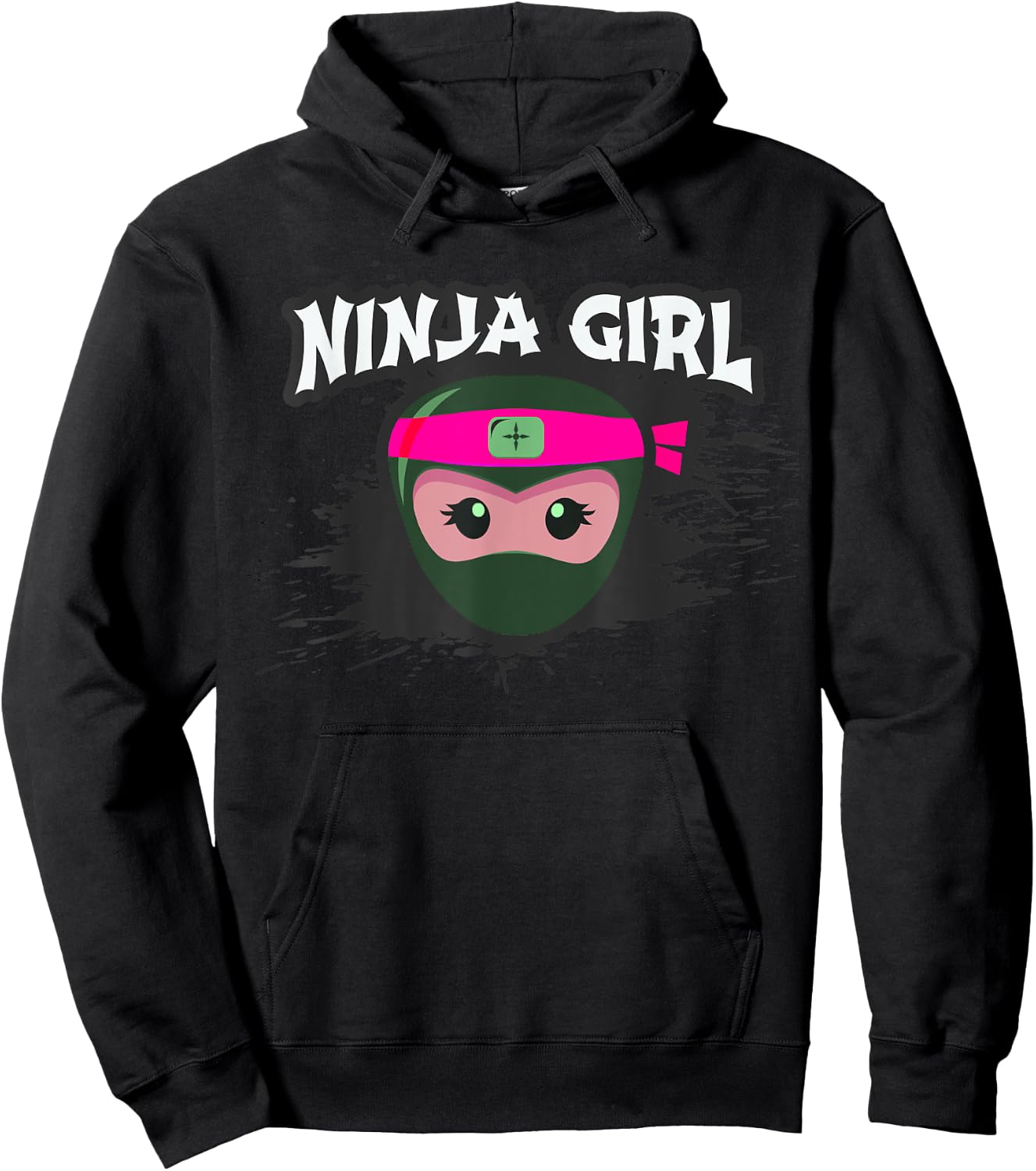 I'm NINJA GIRL I Want To Be Spy Wear A Mask Forget Princess Hoodie - Hoodie | Black