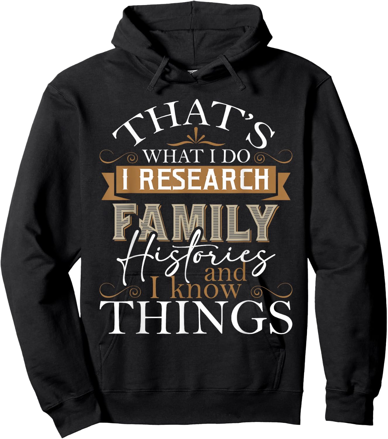 I Research Family Histories - Genealogy Genealogist Ancestry Small Hoodie - Hoodie | Black