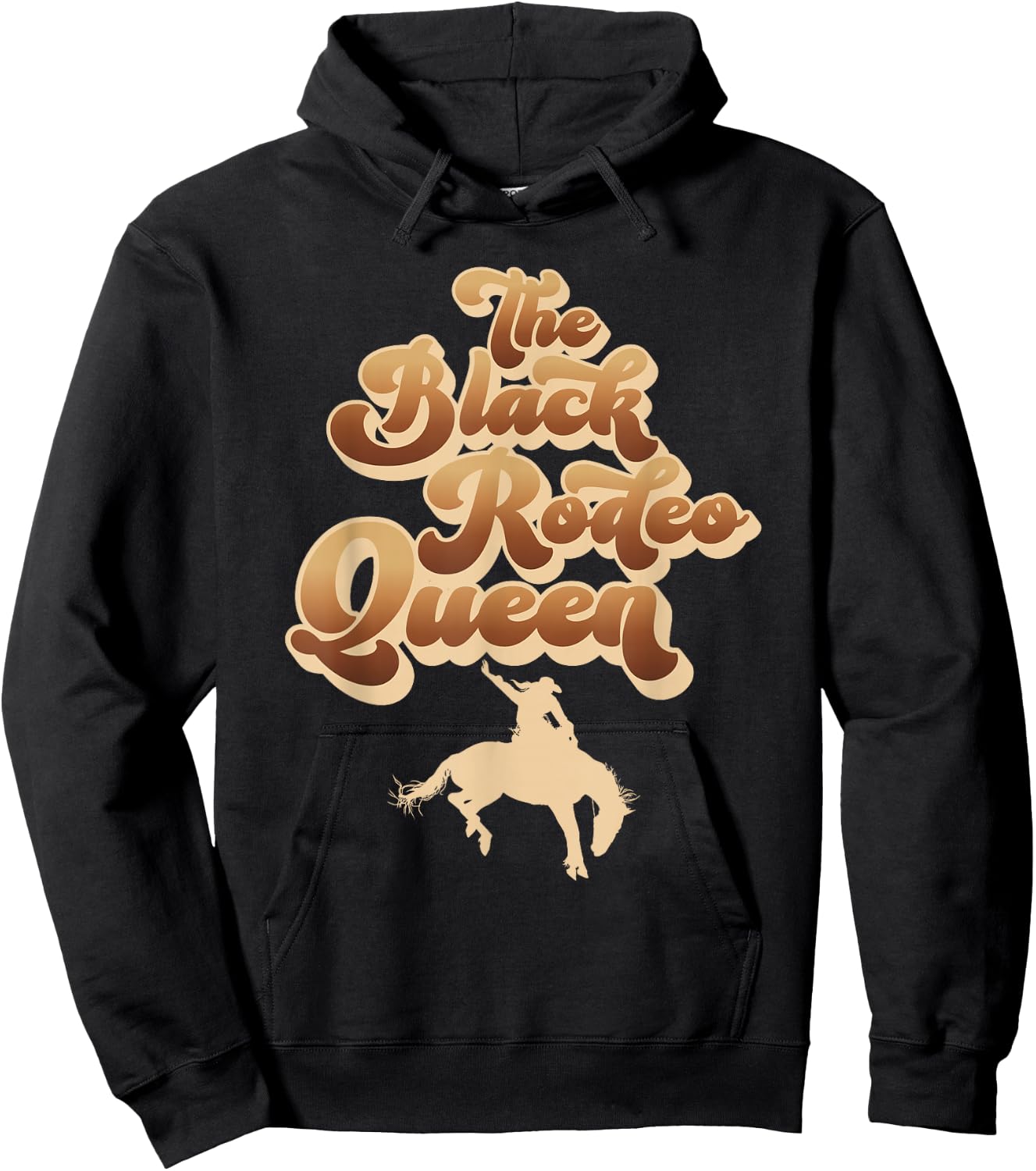 The Black Rodeo Queen African American Southern Cowgirl Hoodie - Hoodie | Black