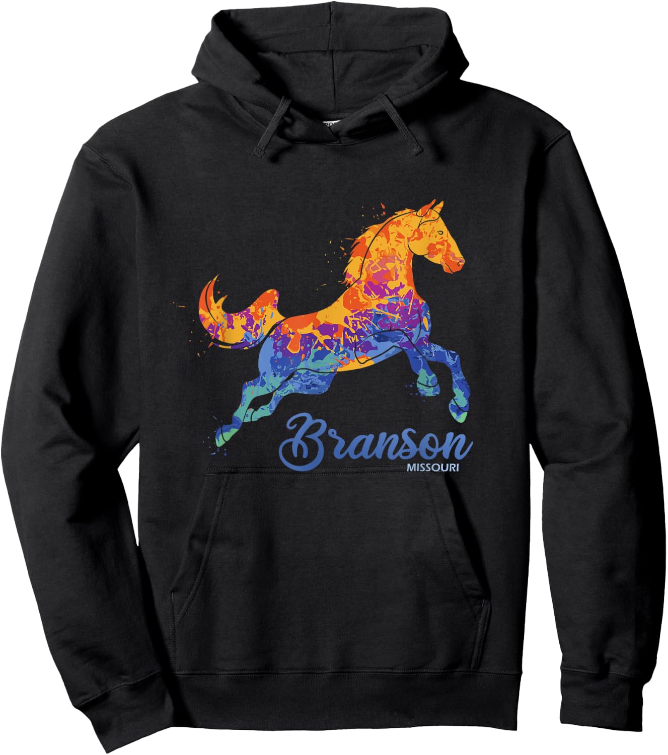 Branson Missouri Horse Vacation Souvenir Hoodie - Hoodie | Black