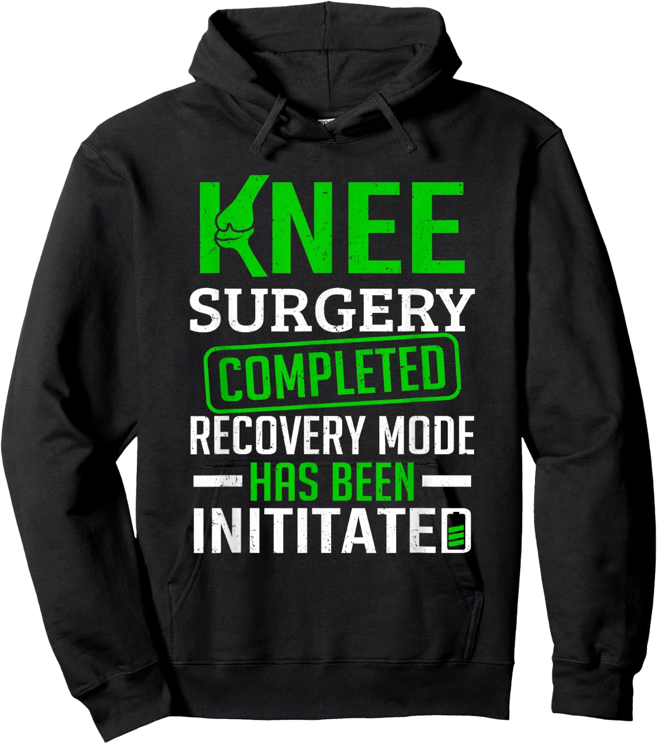 Knee Replacement Joint Knee Surgery Completed Hoodie - Hoodie | Black