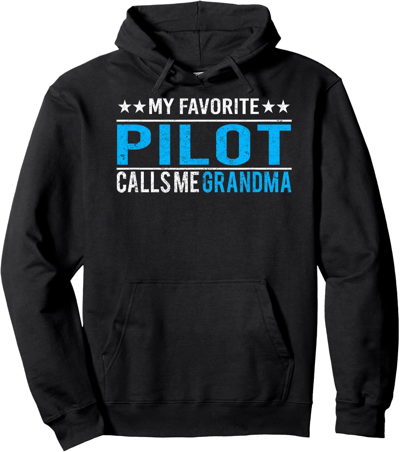 My Favorite Pilot Calls Me Grandma T Shirt Gifts Hoodie - Hoodie | Black