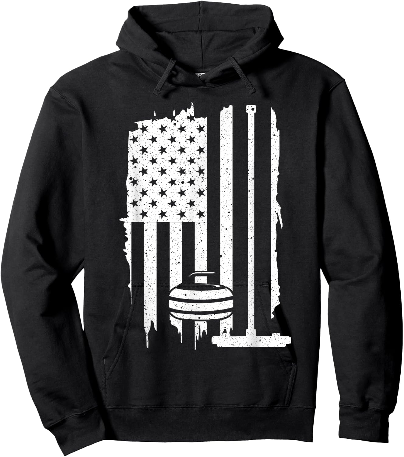 Funny Curling Gift Women Curling Players USA Team Hoodie - Hoodie | Black