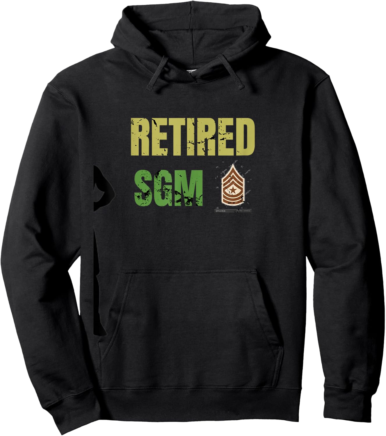 Retired SGM sergeant Major army Hoodie - Hoodie | Black