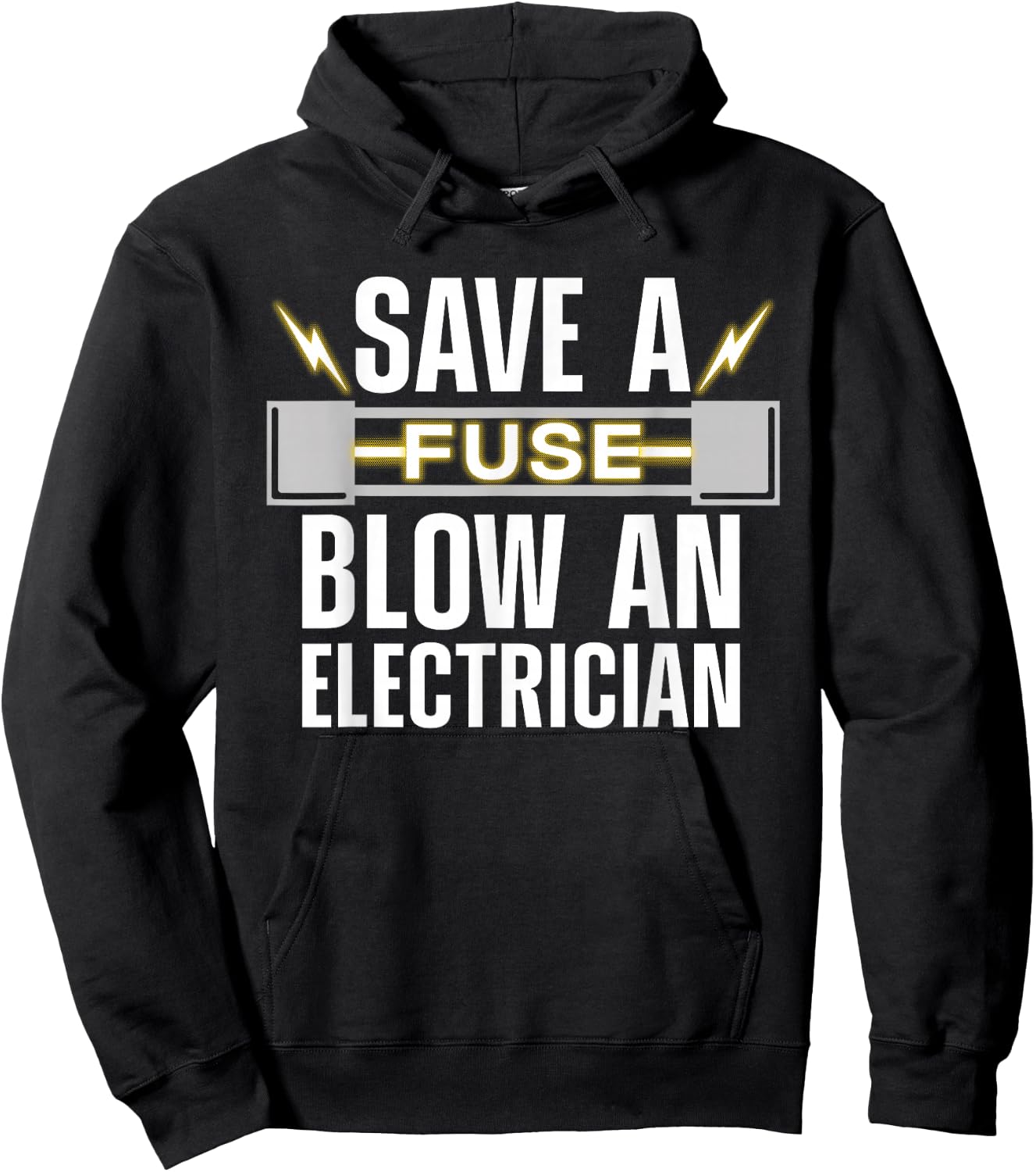 Funny Electrician Art Men Women Electrical Fuse Engineers Small Hoodie - Hoodie | Black