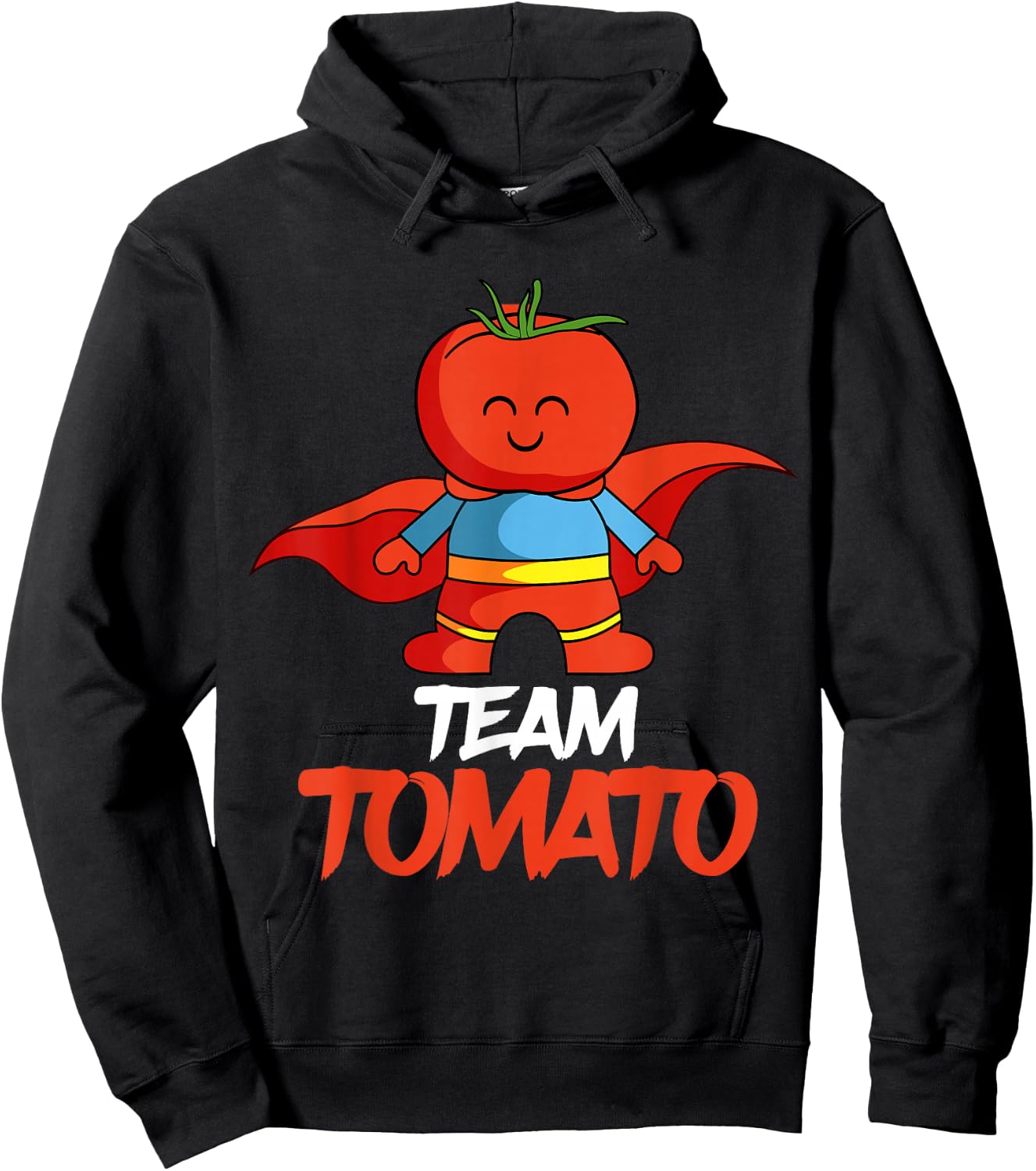 Tomatoes Vegetable Vegans Gardeners Team Superhero Hoodie - Hoodie | Black