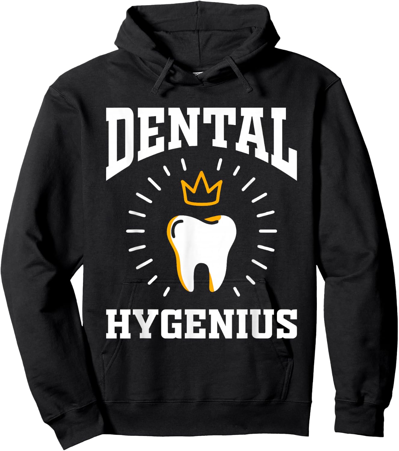 Dental Hygenius Hygiene Gift Dentist Dental Hygienist Hoodie - Hoodie | Black