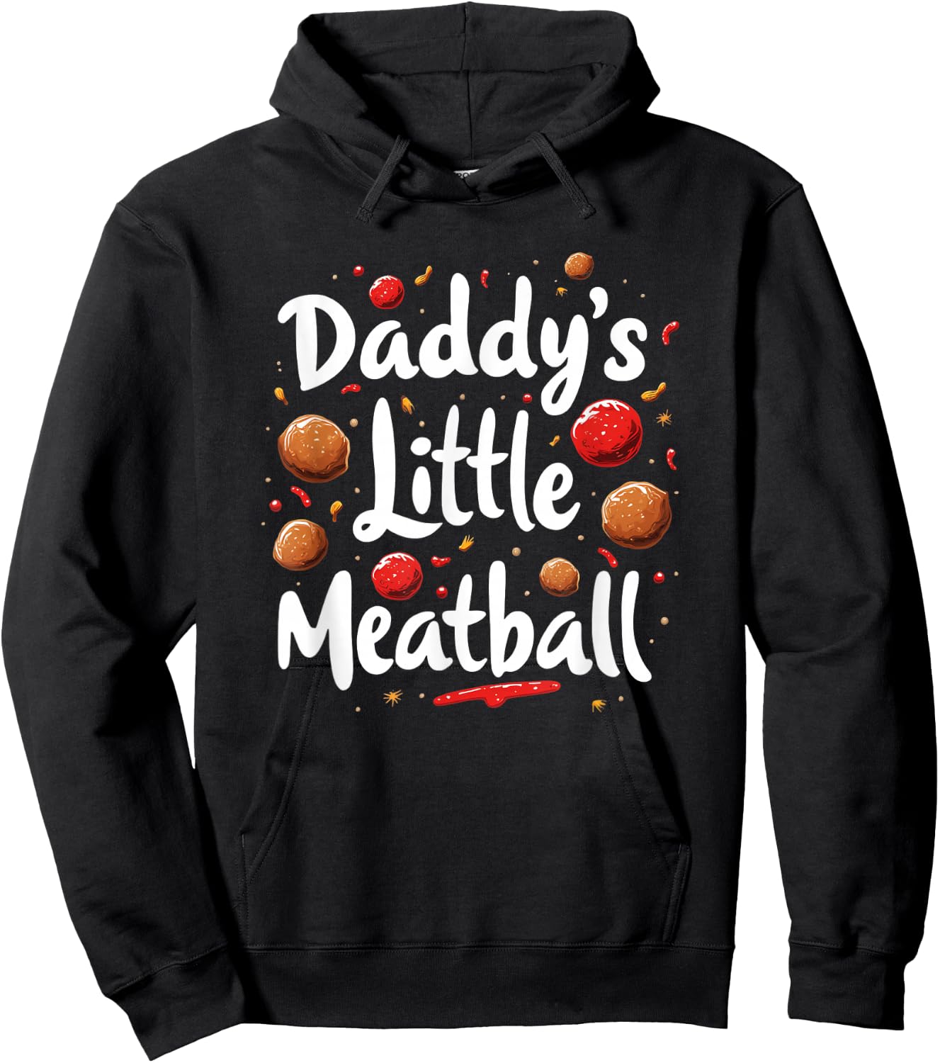 Daddy`s Little Meatball Hoodie - Hoodie | Black