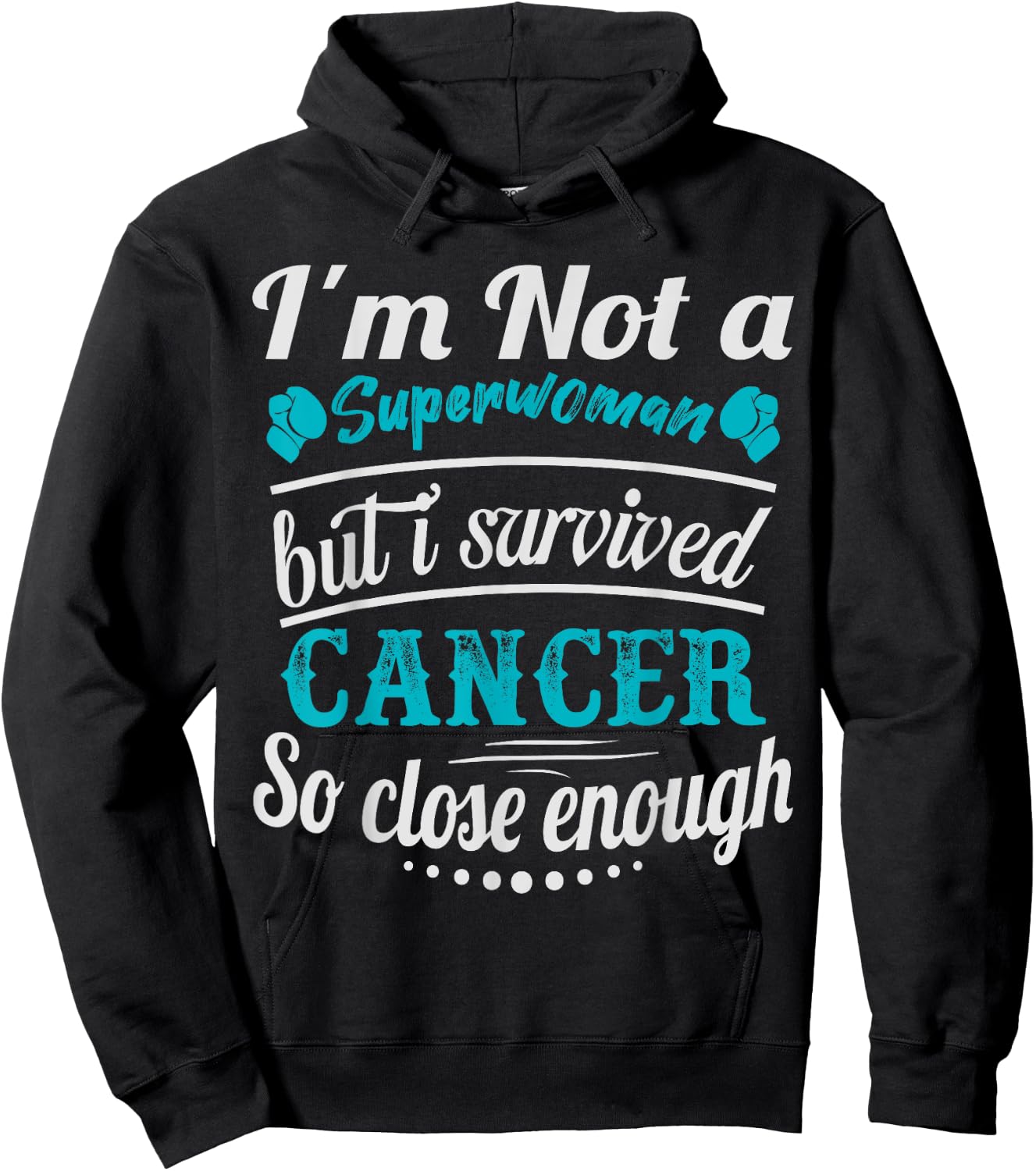 I Survived Cervical Cancer Survivor Hoodie - Hoodie | Black