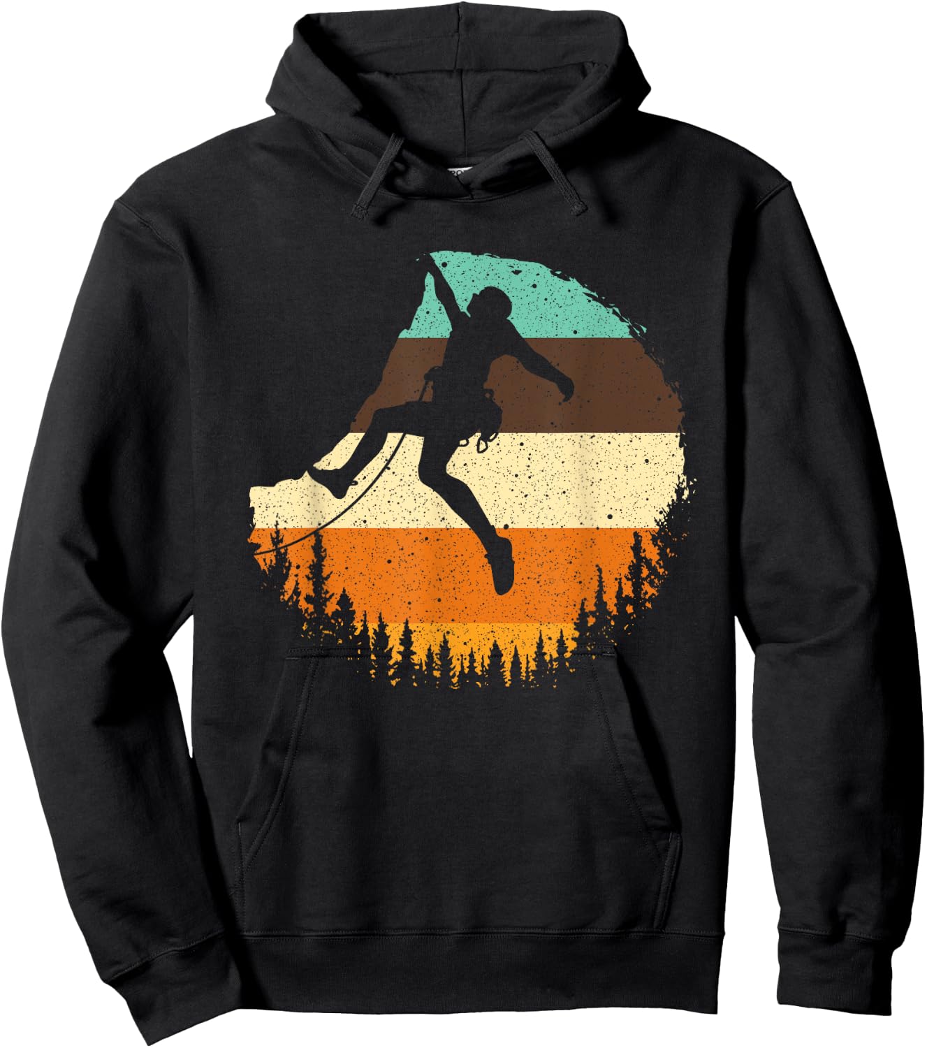 Cool Rock Climbing Women Mountain Climber bouldering Hoodie - Hoodie | Black