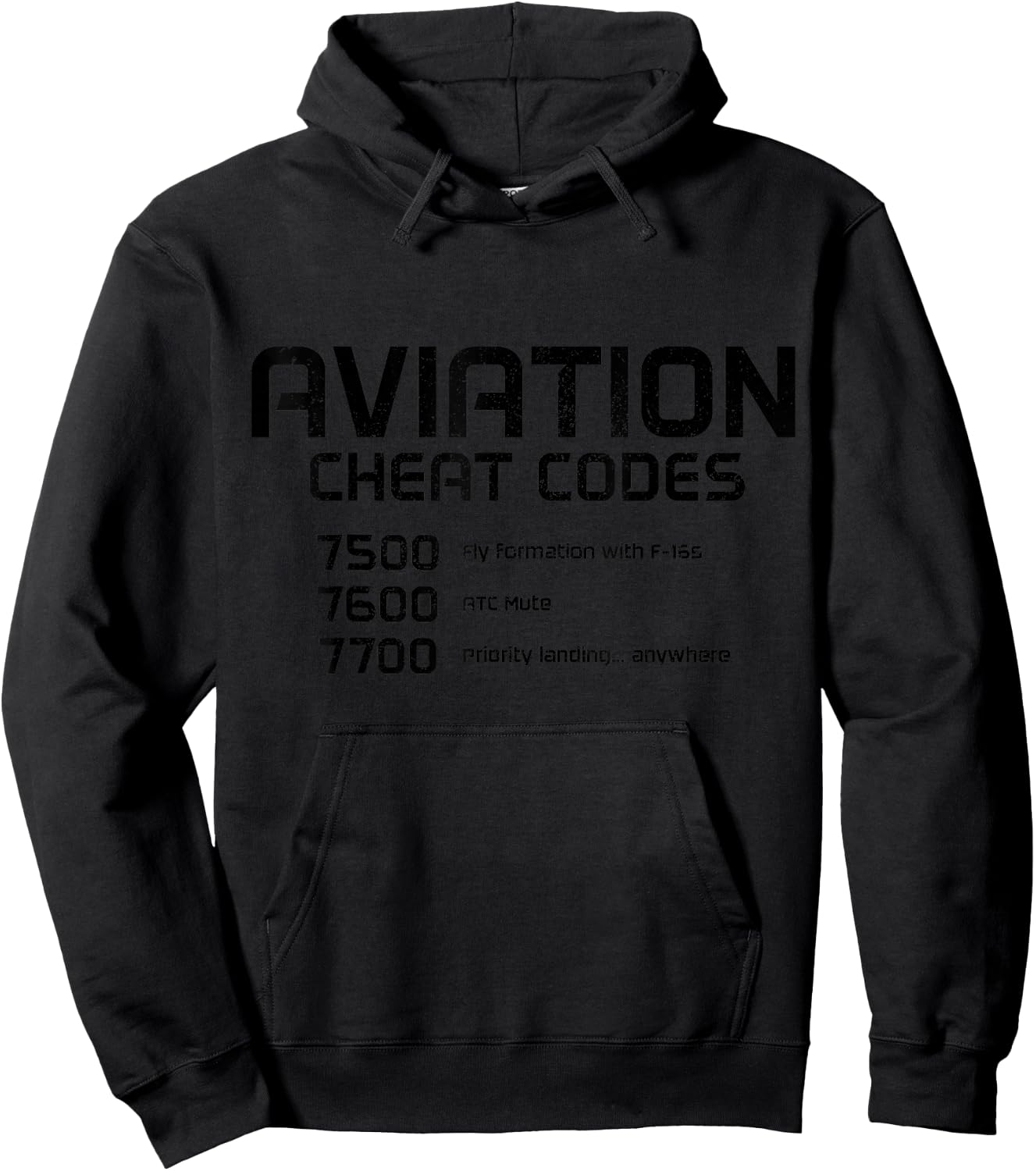 Pilot Aviation Codes Aeroplane Funny Pilot Hoodie - Hoodie | Black