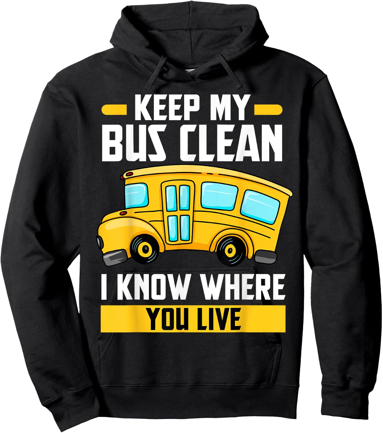 Bus Driver School Traffic Stops Hoodie - Hoodie | Black