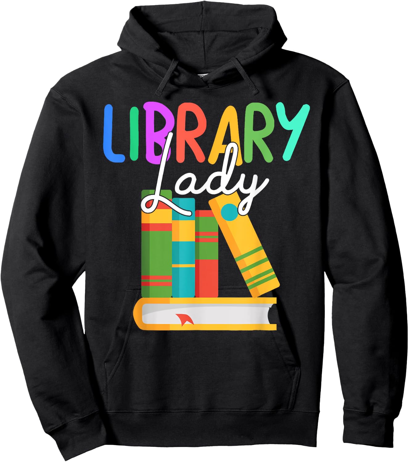 Librarian Library Lady Reading Bookworm Books Lover Hoodie - Hoodie | Black
