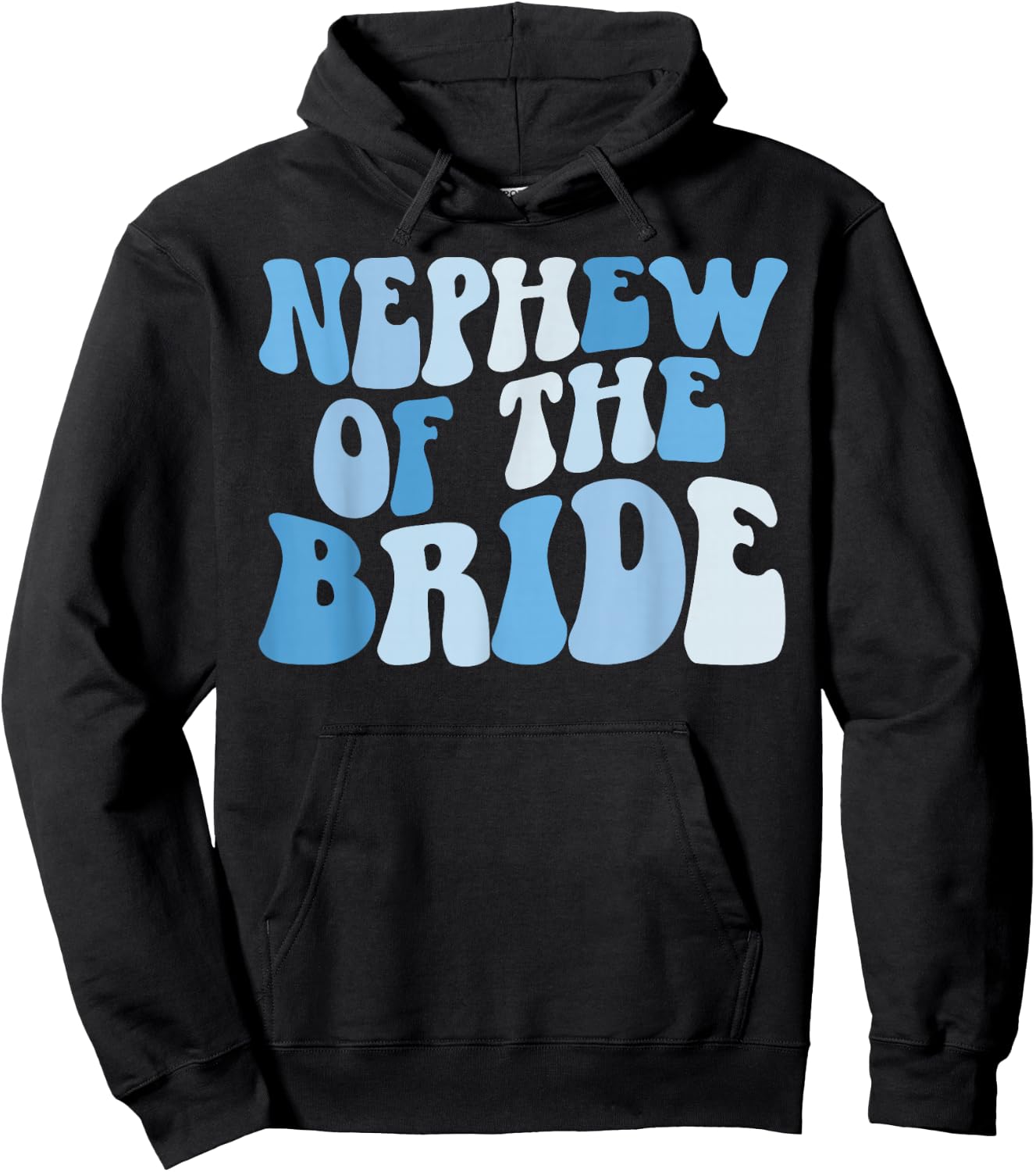 Nephew of The Bride Nephew Groovy Bride's Nephew Hoodie - Hoodie | Black